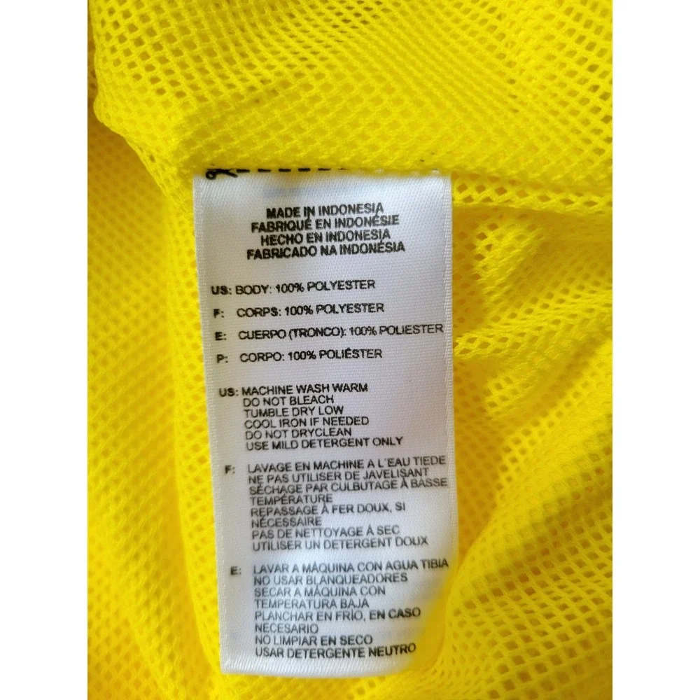 Vintage Adidas Drive 2‎ Zip Jacket Men's Yellow Blue Stripes Windbreaker Sz XL